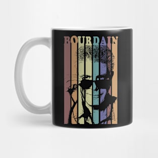 bourdain sunglasses//Retro Art Mug